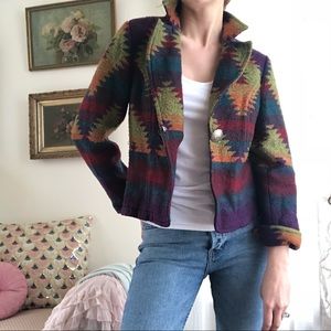 Western bohemian tribal blazer jacket